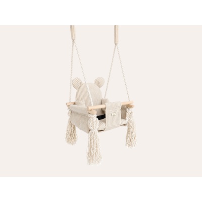ELIS DESIGN Hojdačka Medvedík – béžová