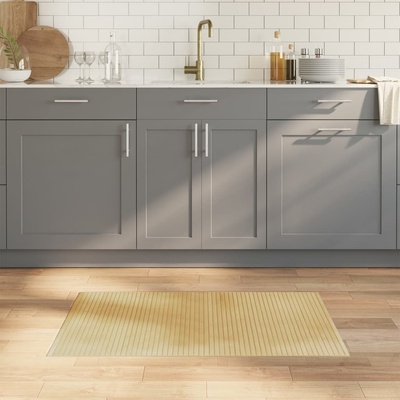 vidaXL Килим, правоъгълен, светъл натурален, 60x100 см, бамбук (376711)