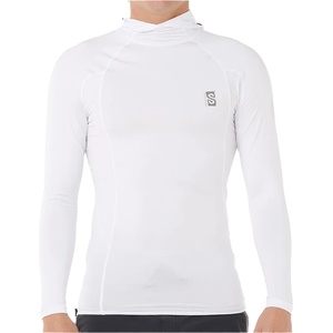 Rip Curl Мъжка плажна тениска от ликра Rip Curl Search UPF Perf Hood L/S Lycra - White - размер M (050-2299-0213)