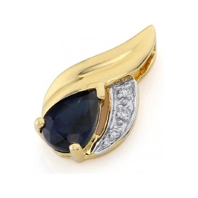 Gems přívěsek Roya kombinované zlato s brilianty a safírem 585 38 2 0722.2ZB0.0.00.HSI.602.25