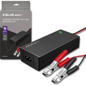 Qoltec Зарядно устройство Qoltec 52665 за AGM GEL STD батерии 24V 2A (52665)