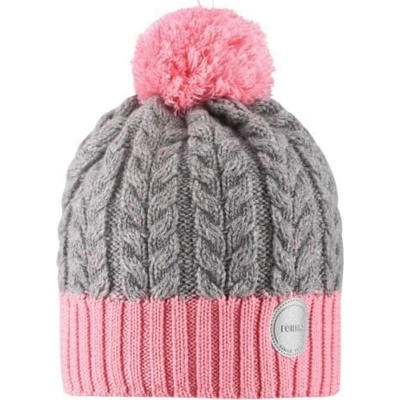 Reima dívčí pletená čepice Pohjola Bubblegum pink