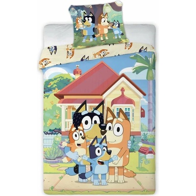 Faro bavlna obliečky Bluey a jej rodina 100% bavlna 70x90 140x200
