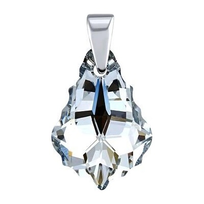SILVEGO Strieborný prívesok so Swarovski Crystals Baroque Argent LSW166P