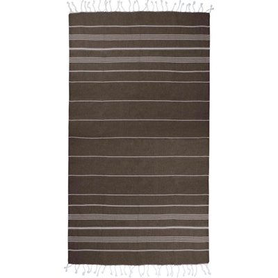 The One Towelling Ručník Hamam Sultan 100 x 180 cm COT481019ai399 brown white Hnědá bílá