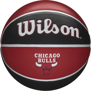 Wilson Баскетболна топка за игра на открито, размер 7 - wilson nba team tribute - chicago bulls