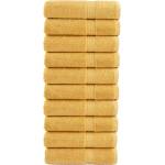 vidaXL Премиум кърпи за баня SOLUND 10 бр злато 70x140 см 600 gsm (137286)