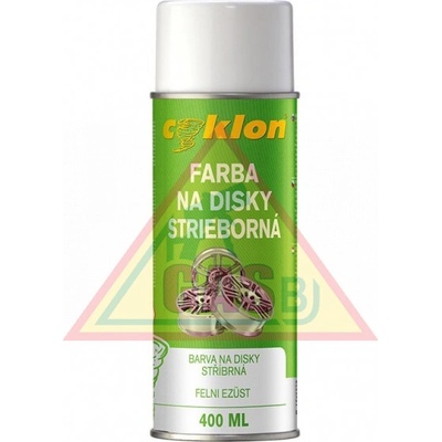 Cyklon Strieborná farba na disky, 400ml