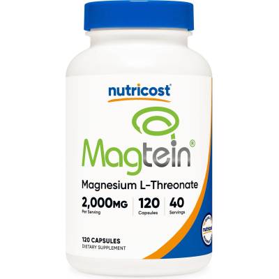 Nutricost Magtein Magnesium L-Threonate, 120 капсули, Nutricost (73936 (457101) NC)
