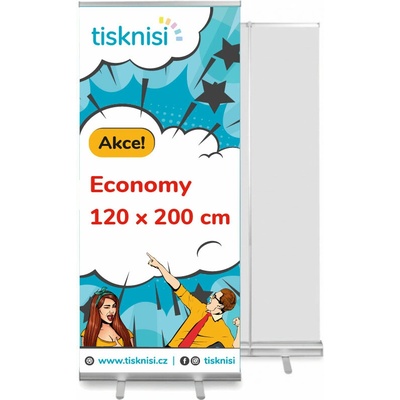 Rollup stojan ECONOMY 120 x 200 cm bez tisku