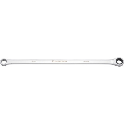 Quatros Extra dlouhý očkový ráčnový klíč 14 mm, L=367 mm QS50465A-14