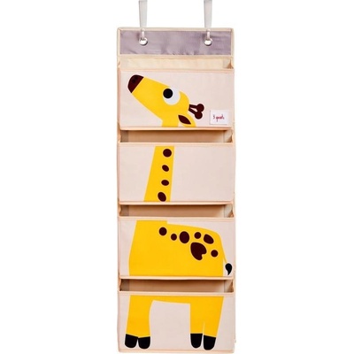 3 Sprouts závesný organizér Giraffe Yellow