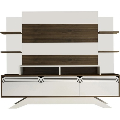 Obývací stěna Delpi Walnut and White