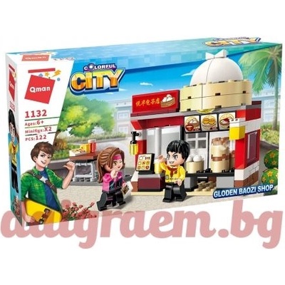 Qman Конструктор qman Магазин за бързо хранене 1132 (q1132)