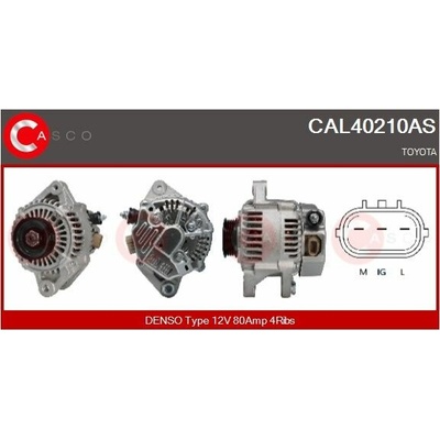 ALTERNATOR 12V 80A CAL40210AS
