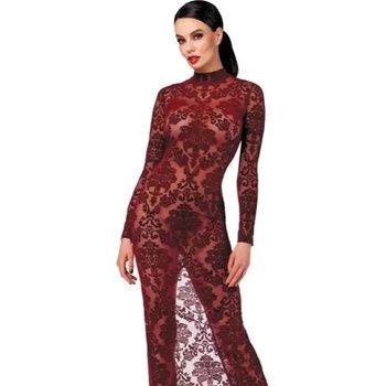 Image 1 of Дълга рокля, прозрачна и елегантна, размер L - Kink Royal Long Dress (NOIR000089)