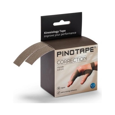 Pino Pinotape Correction Hands korekční tejp tmavě šedý 2,5 cm x 5 m 2 ks