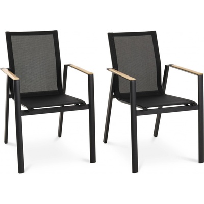 di volio sada 2ks zahradních židlí Buti černé