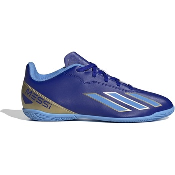 adidas Детски футболни обувки Adidas X Crazyfast Messi Club Indoor Childrens Football Boots - Blue/White