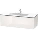 Duravit L-Cube - Шкафче за умивалник 40x122x48 см, 1 чекмедже, лъскаво бяло LC614302222 (LC614302222)