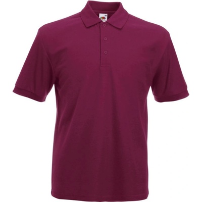 Fruit of the Loom polokošile Heavy 65/35 Pique Polo krátký rukáv COT-16320437001 Burgundová