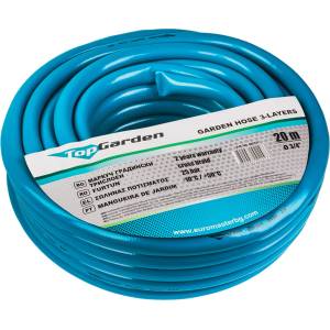 TopGarden Маркуч градински трислоен 3/4" 20m TG
