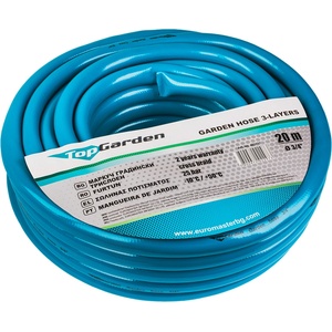 TopGarden Маркуч градински трислоен 3/4" 20m TG