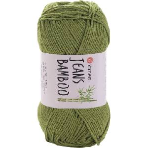 YARNART Jeans Bamboo 137 Green Плетива прежда (Jeans Bamboo 137)