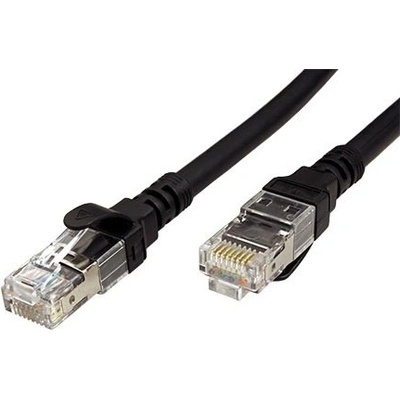 Roline 21.15.2150 S/FTP patch kat. 6, Component Level, LSOH, 0,5m, černý