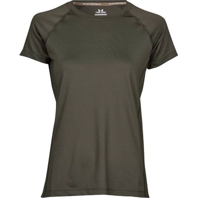 TEE JAYS TJ7021 COOLDRY / Дамска спортна тениска - тъмнозелена S (187021za201)