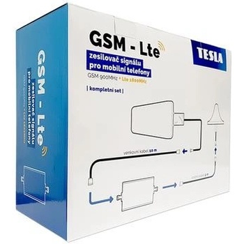 TESLA GSM‒LTE - sada zesilovač/opakovač GSM signálu (900/1800 MHz)