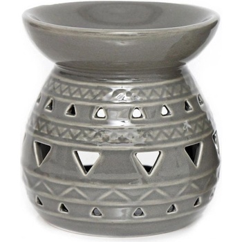 Sifcon Aroma lampa 10 x 10 cm šedá keramika s glazúrou