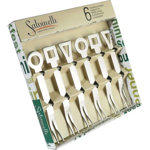 Salvinelli Комплект вилици за предястие Salvinelli MOKA INOX, 6 броя (S6FAGE)