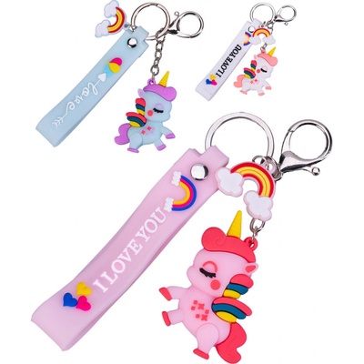 Přívěsek na klíče jednorožec holčičí 3 barvy