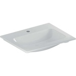 Geberit iCon - Умивалник за мебели 60x48x13 см, без преливник, с отвор, KeraTect, бял 501.843. 00.2 (501.843.00.2)