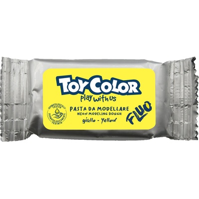 Toycolor hmota modelovací 0,1kg fluo žlutá