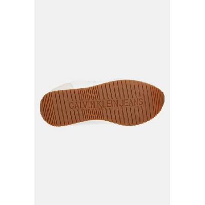 Calvin Klein Jeans Кожени маратонки Calvin Klein Jeans RUNNER LACEUP LOW MIX MG в бяло YW0YW01798 (YW0YW01798)