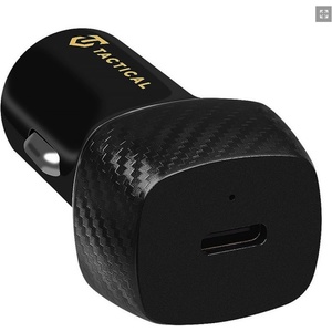 Tactical Зарядно за кола с USB-C изход и технология за бързо зареждане за мобилни устройства - Tactical Field Plug 20W Single USB-C Car Charger (черен) (SN-501PD)
