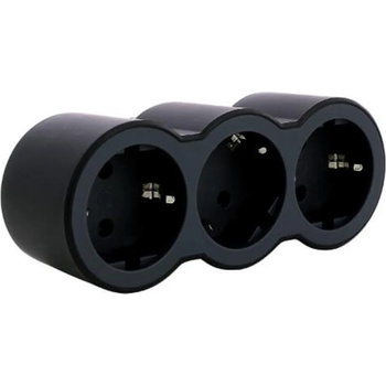 Legrand Адаптер legrand, хоризонтален, 3×2p, черен (m011036)