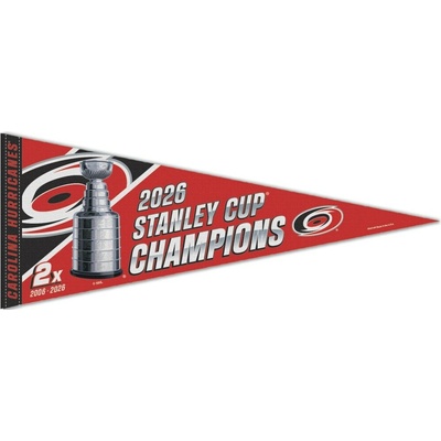 Wincraft Vlajka Carolina Hurricanes NHL 2026 Stanley Cup Champions Locker Room On-Ice Premium
