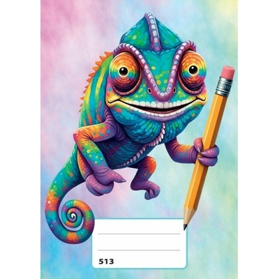 Reas Pack Školní sešit 513 A5 linkovaný Chameleon