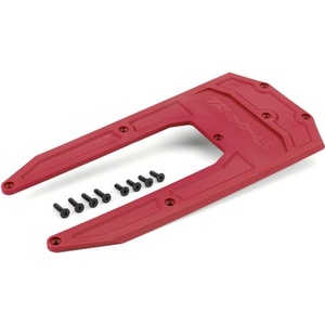 Traxxas Червен капак на шасито Traxxas (за Sledge)