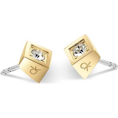 Calvin Klein Moderné pozlátené kôstky z ocele 35000981