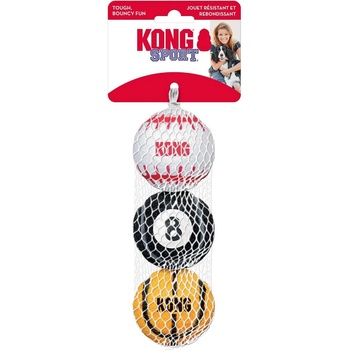 KONG Sport Balls Large - Кучешка играчка - здрави топки за игра , различни цветове 8.5 см