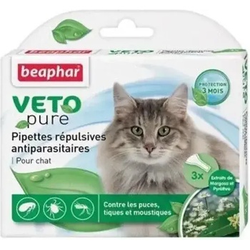 Image 1 of Капки за котка против кърлежи Beaphar Veto Pure Bio Spot On 3 броя