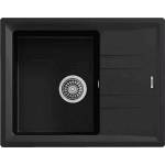 Teka Гранитна мивка, обръщаема, за шкаф 45 см Stone 45 S-TG ЧЕРНА (М.1022.ЧЕ) - xmall Мивка за вграждане
