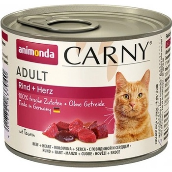 Animonda Cat Carny Adult вкус: говеждо месо и сърца 200 г