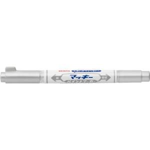 Zebra Лаков маркер двустранно ZEBRA Mckie на маслена основа изключително фин 0, 7-1, 2 mm сребърен 57579 (57579)
