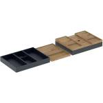 Geberit - Комплект от 4 органайзера за чекмедже, черен/бамбук 502.353. 00.1 (502.353.00.1)