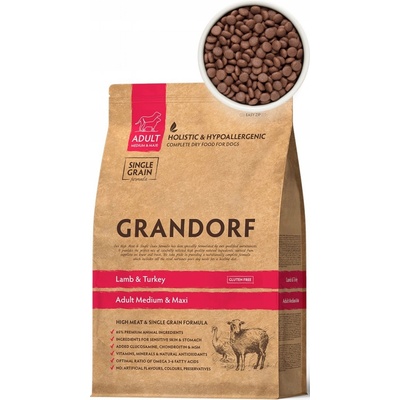 Grandorf Jahňacie Morčacie Adult Medium Maxi 1 kg